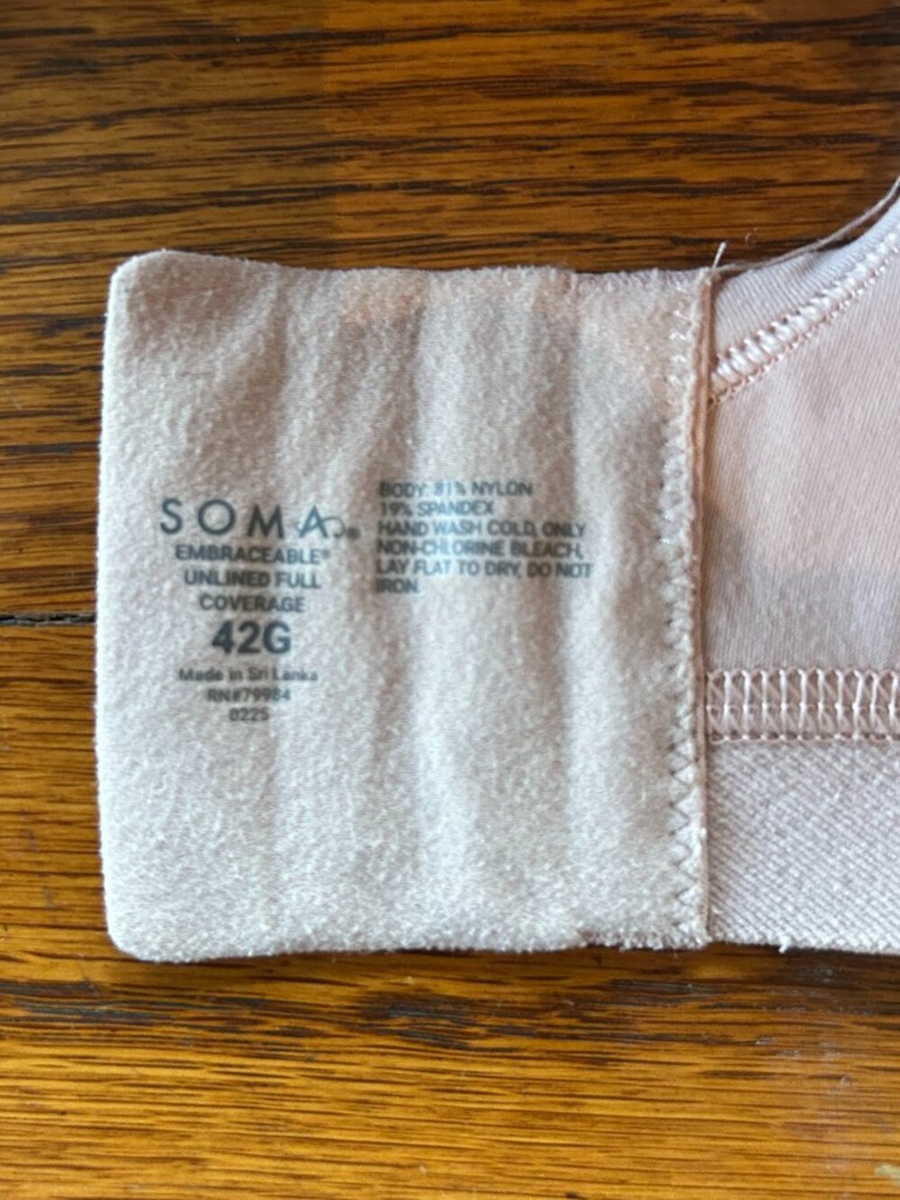 4!!! SOMA Embraceable Wireless Unlined Full Coverage Bras 42G - Picture 3 of 4